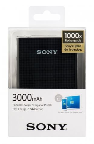 CARGADOR, SONY, PORTATIL 3000 MAH