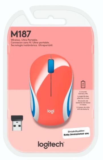 MOUSE, LOGITECH, M187 WIFI (COLORES)