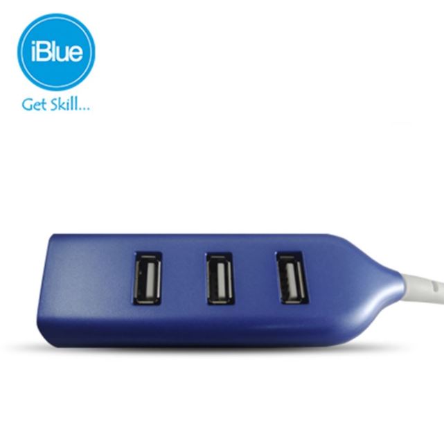 HUB, IBLUE, 4 PORT 2.0 52054 AZUL