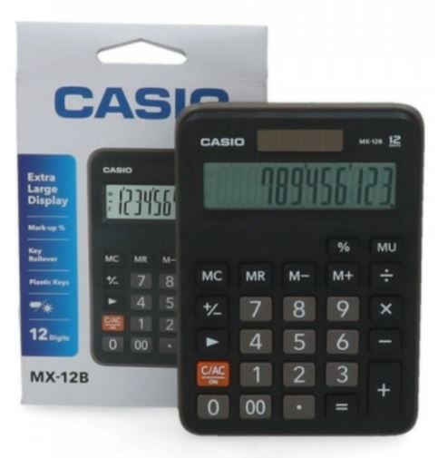 CALCULADORA, CASIO, MX-12B