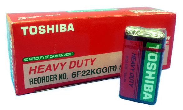 PILA CARBON, TOSHIBA, 9V