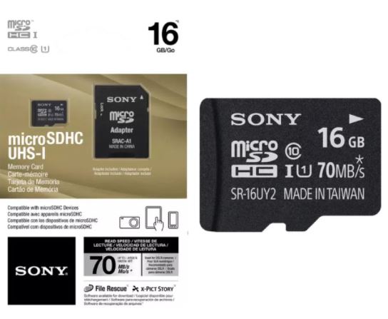 MEMORIA, SONY, MICRO SDHC 16GB CL 10