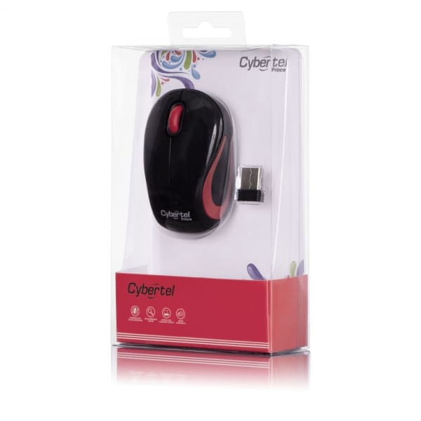 MOUSE, CYBERTEL, PRINCE M300 WIFI NEG/PINK