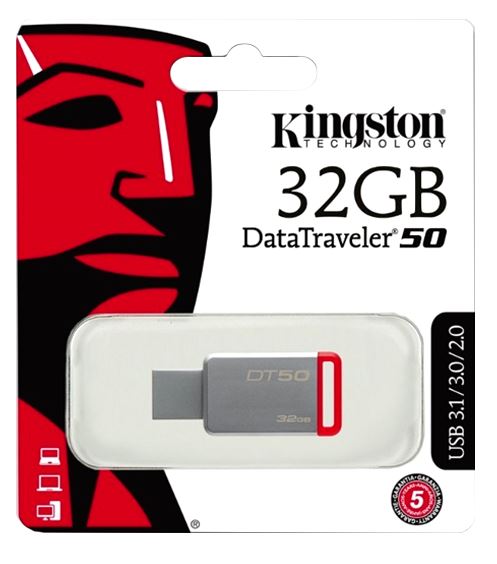 MEMORIA, KINGSTON, USB 32GB DT50 3.0