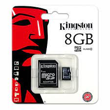 MEMORIA, KINGSTON, MICRO SD 8GB CL 10 GCO.