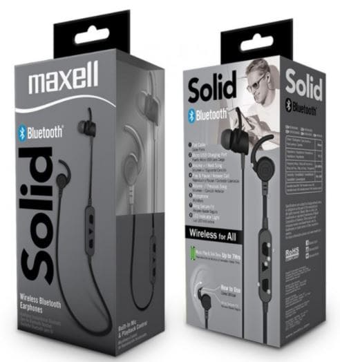 AUDIFONO, MAXELL, EB-BT100 SOLID BLUETOOTH