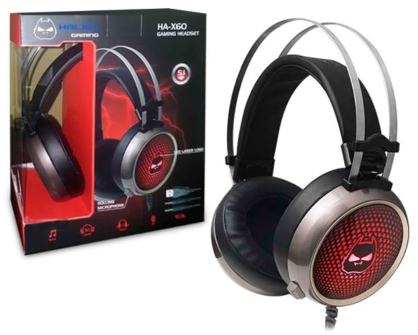 AUDIFONO, HALION, HA-X60 GAMER LED