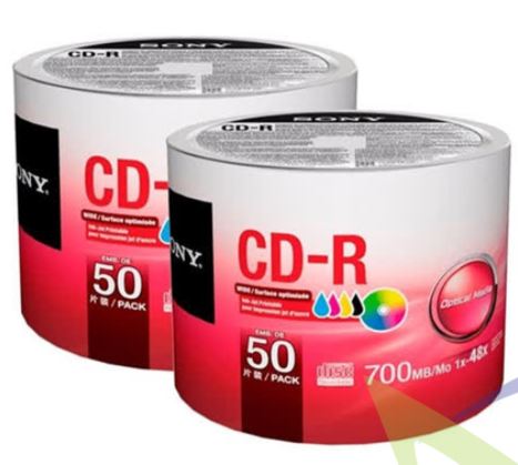 DISCO COMP, SONY, CD-R PRINTABLE (PACK 50)