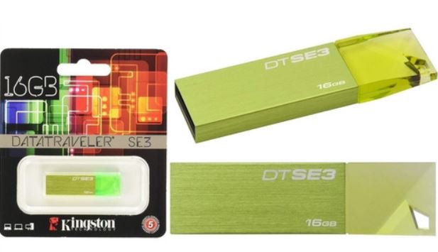 MEMORIA, KINGSTON, USB 16GB DTSE3 VERDE