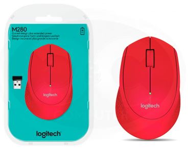 MOUSE, LOGITECH, M280 WIFI ROJO/NEGR/AZUL/PLATA
