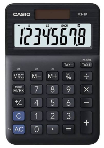 CALCULADORA, CASIO, MS-8F TAX