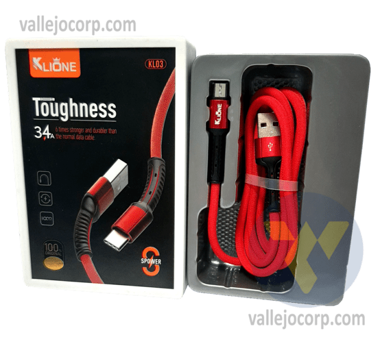CABLE, KLIONE, KL03 TOUGHNESS 3.4A