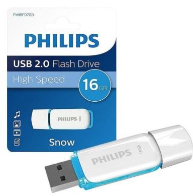 MEMORIA, PHILIPS, USB 16GB 2.0 CITI/SNOW/VIVID