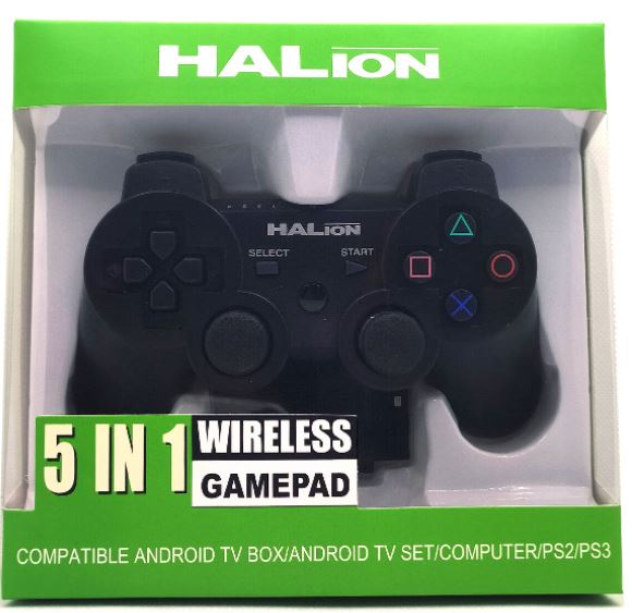 GAMEPAD, HALION, NEGRO  HA-8008 5 EN 1 WIFI VIBR/RE