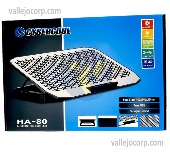 COOLER, CYBERCOOL HA-80 BASE DE ALUMINIO