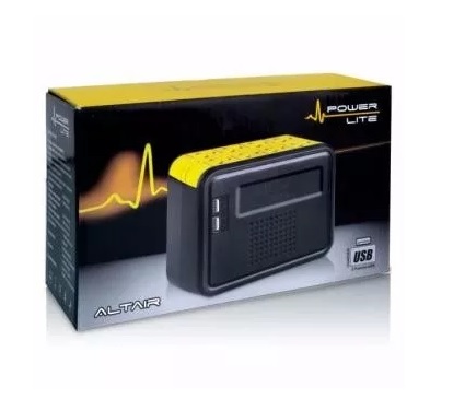 ESTABILIZADOR, POWER LITE, ALTAIR PLI1100 1000W 8 SALIDAS 2 CONECT USB