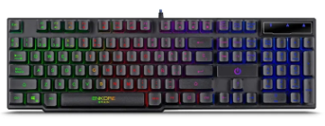 TECLADO, ENKORE, BRAIN ENK603 NEGRO GAMER