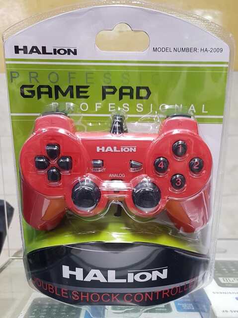 GAMEPAD, HALION, ROJO HA-2009 USB/VIBRA