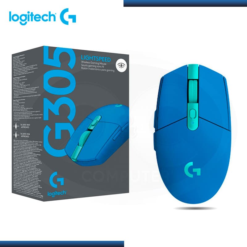 MOUSE, LOGITECH, G305 LIGTHSPEED AZUL