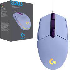 MOUSE, LOGITECH, G203 LIGHTSYNC LILA
