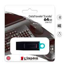 MEMORIA, KINGSTON, USB 64GB EXODIA