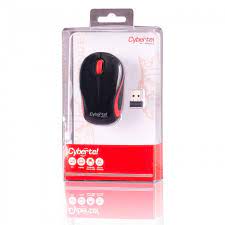 MOUSE, CYBERTEL, PRINCE M300 WIFI ROJO/NEG