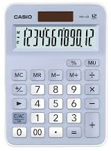 CALCULADORA, CASIO, MX-12B CELESTE