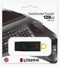 MEMORIA, KINGSTON, USB 128GB EXODIA