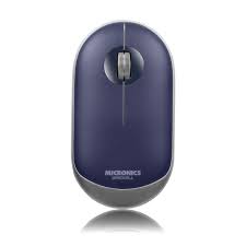 MOUSE, MICRONICS, BRICKEL M703 WIFI RECARGABLE PURPLE/PLATA