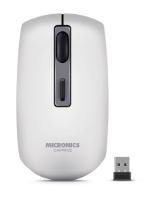 MOUSE, MICRONICS, CAPRICE M713RX RECARGABLE WHITE