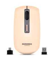 MOUSE, MICRONICS, CAPRICE M713RX RECARGABLE PINK