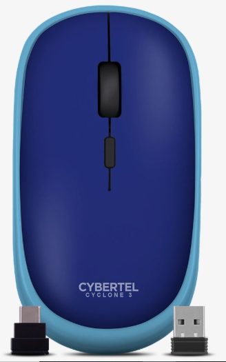 MOUSE, CYBERTEL, CYCLONE M500 USB-C BT RECARG. BLUE