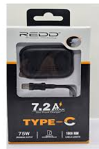 CARGADOR, REDD, RD-6132C 7.2A 75W TIPO C